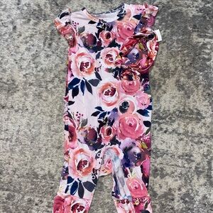 Posh peanut Dusk rose one piece romper